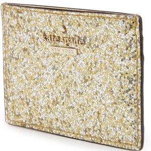 Like New! Kate Spade Glitter Card Case